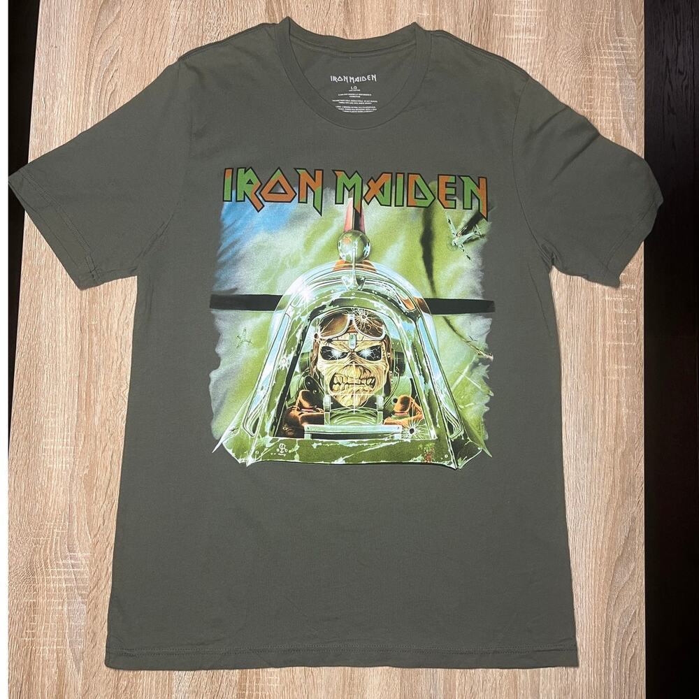 Iron Maiden Legacy of the Beast 2022 World Tour Large Green TShirt